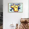 Dessin Animé Pokemon - Complète Rond Peinture au Diamant  40*30cm
