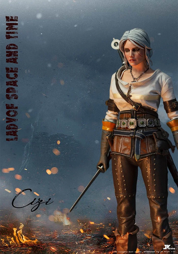 IN-STOCK 1/6 Scale Ciri Figure by JK Toys-shopify