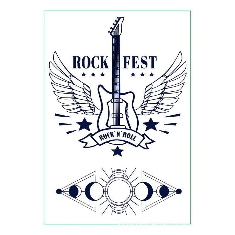 New semi-permanent juice herbal tattoo stickers waterproof long-lasting men and women tattoo text simulation tattoo stickers