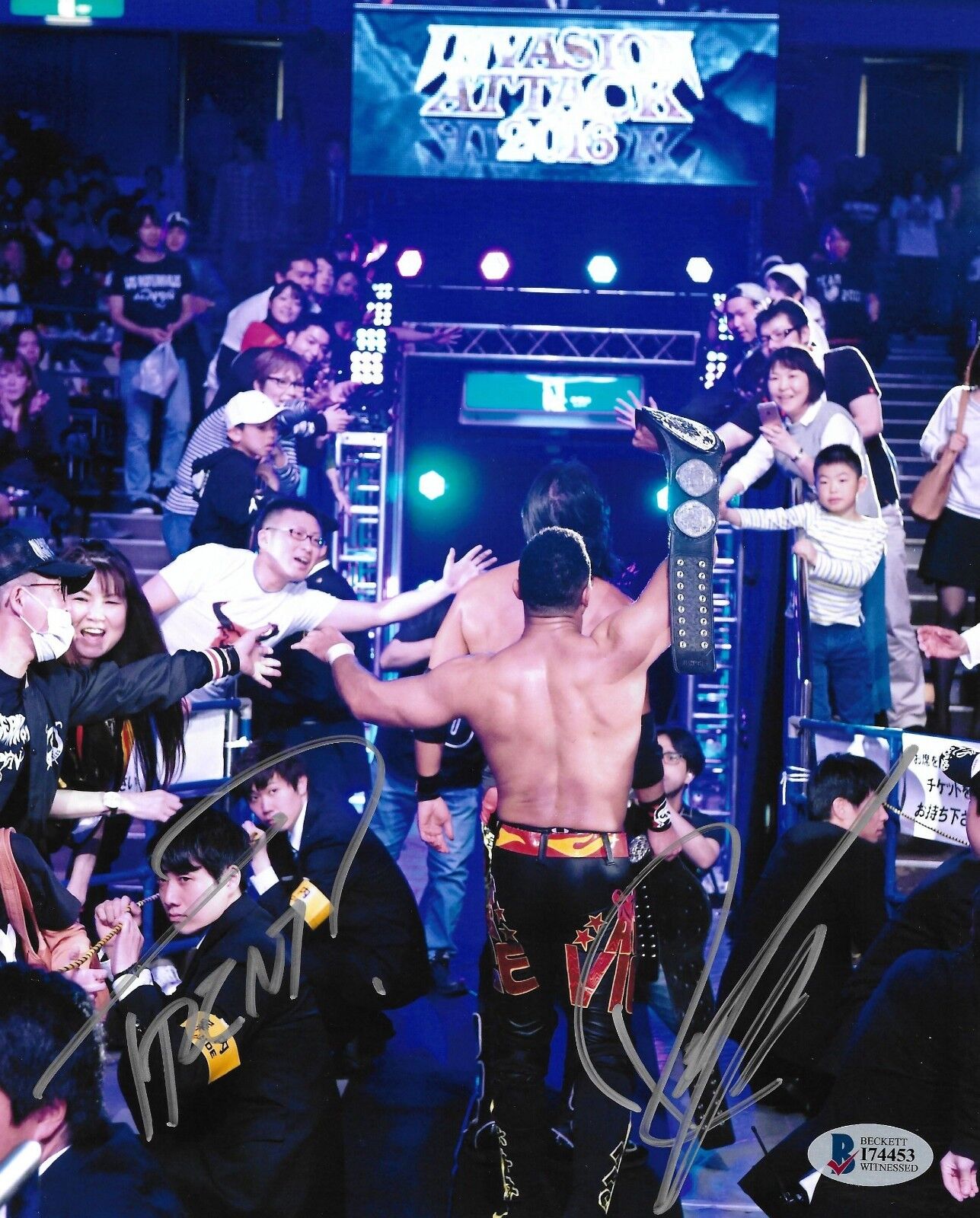 Rocky Romero & Trent Beretta Signed 8x10 Photo Poster painting BAS COA New Japan Pro Wrestling 5