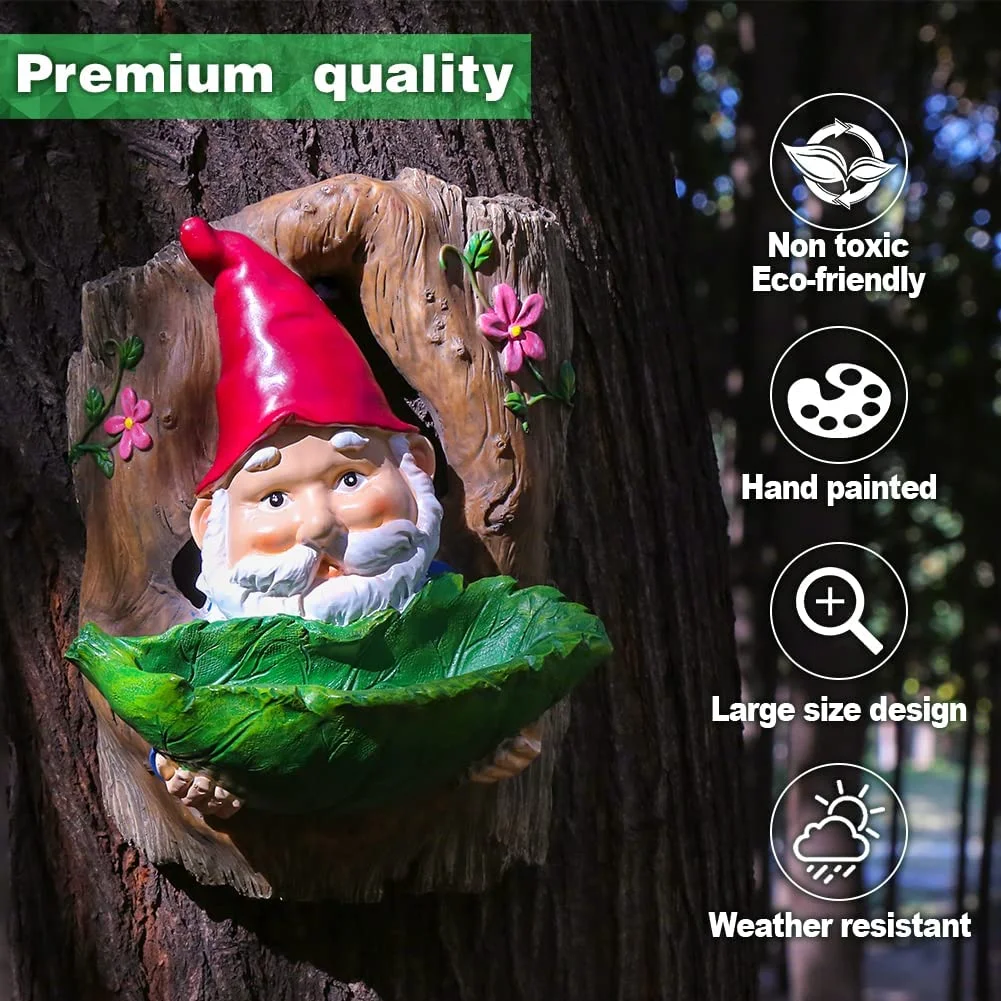 10 inch- Garden Gnome Bird Feeders