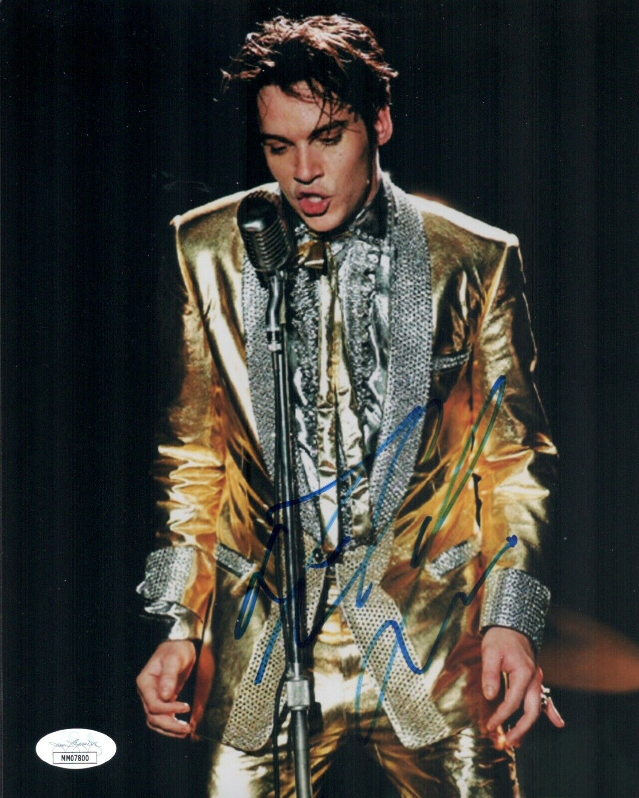 JONATHAN RHYS MEYERS Signed ELVIS PRESLEY 8x10 Photo Poster painting Autograph JSA COA