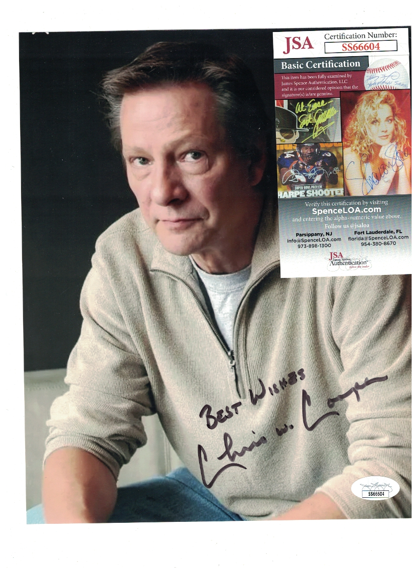 Chris Cooper Academy Award Winning Actor Signed 8x10 Photo Poster painting JSA Certified