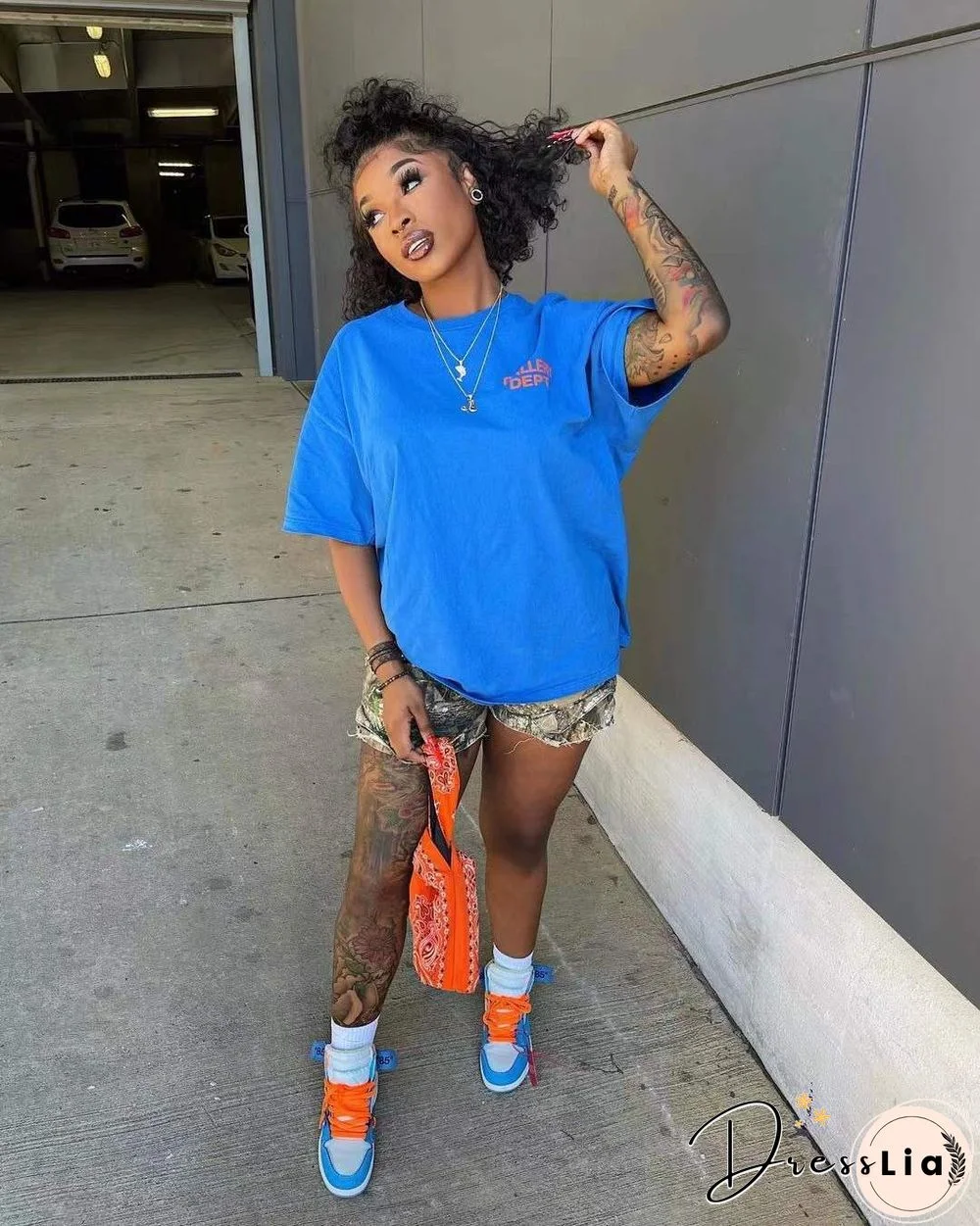 Street Loose Short Sleeve O Neck Pullover T-shirt