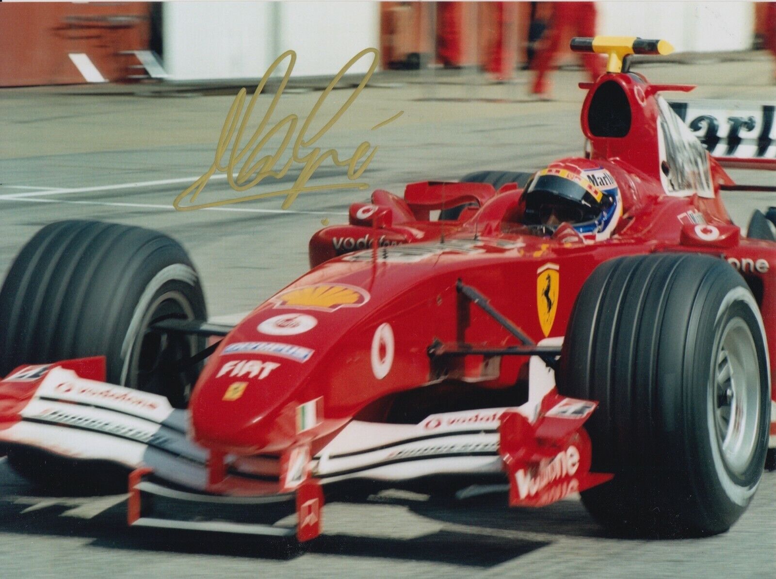 Marc Gene Hand Signed 8x6 Photo Poster painting - F1 Ferrari Autograph.