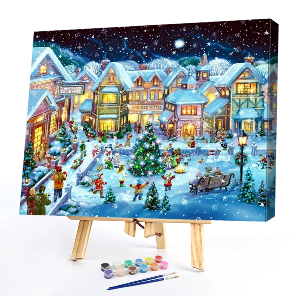 Christmas Snow - Paint By Numbers(50*40CM)