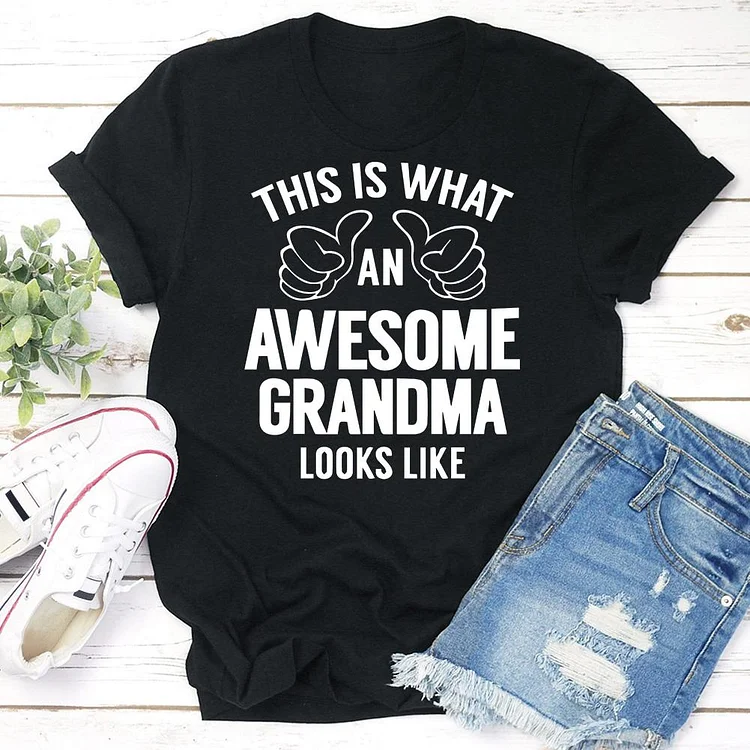 this what an awesome grandma looks like T-shirt Tee -03691-Annaletters