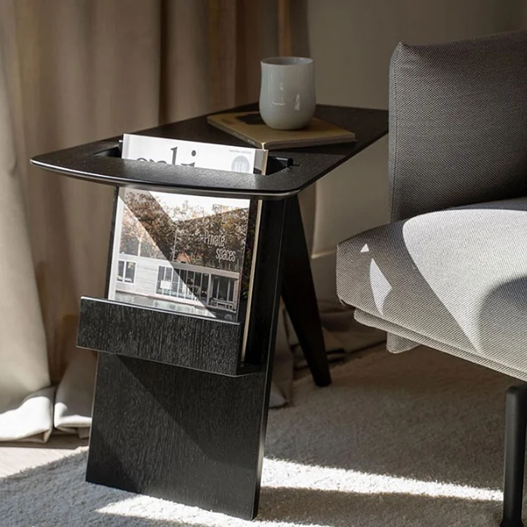 Homemys Modern Minimalist Wood Side Table