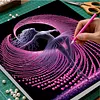 Framed Dancing Ballerina-Pearls Painting Kit DIY Diamond Painting Pearl Dot Crafts 30*30CM