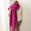 Women's Vintage Mohair Warm Extra Long Tassel Scarf by Inlyline