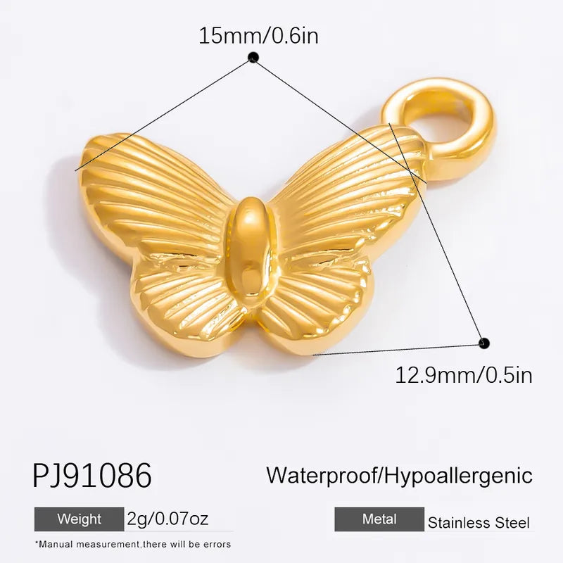 1 Piece 11.1*11.2MM 15.7*17MM 304 Stainless Steel Heart Shape Pendant Chain Jewelry Accessories