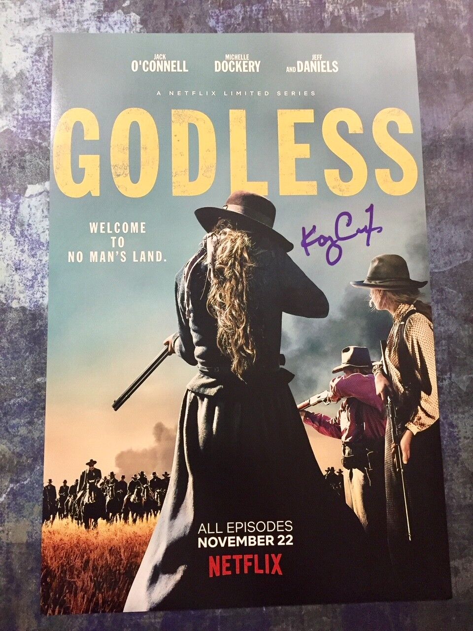 GFA Godless Sadie Rose * KAYLI CARTER * Signed Autographed 12x18 Photo Poster painting K2 COA