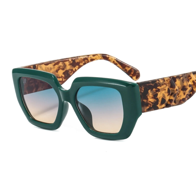 Retro Leopard Ac Cat Eye Patchwork Full Frame Women’s Sunglasses