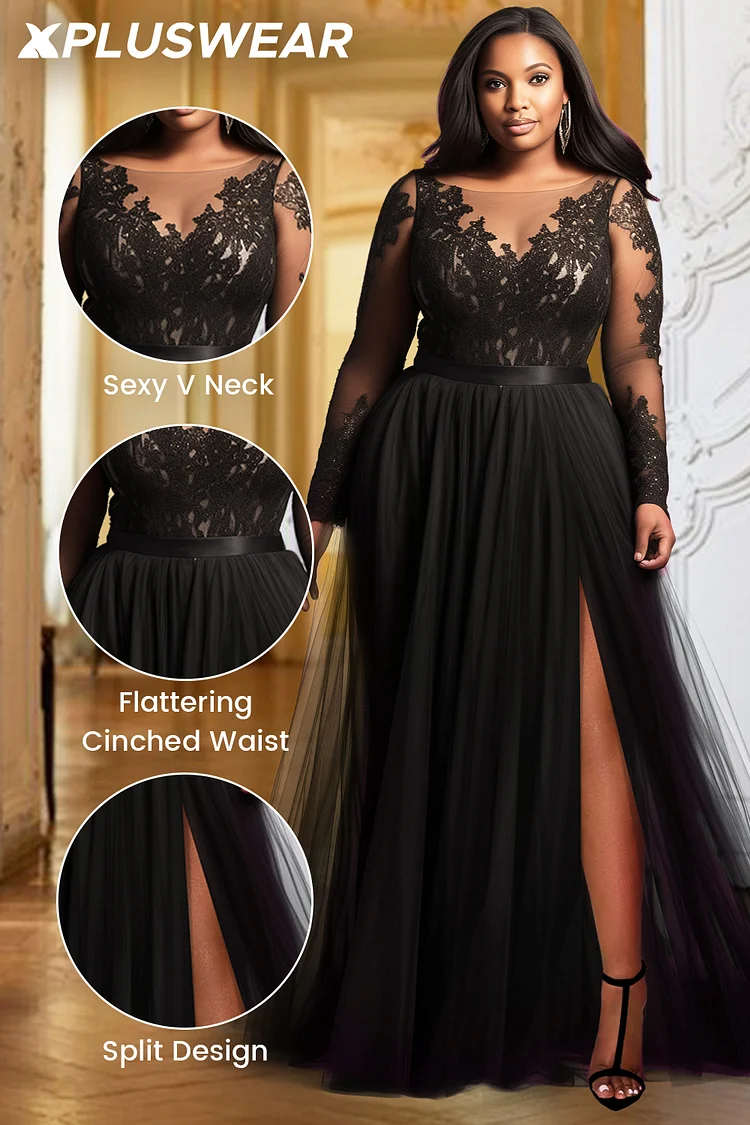 Sexy Patchwork See-Through Irregular Oblique Collar Long Dresses Sexy Patchwork See-Through Irregular Oblique Collar Long Dresses