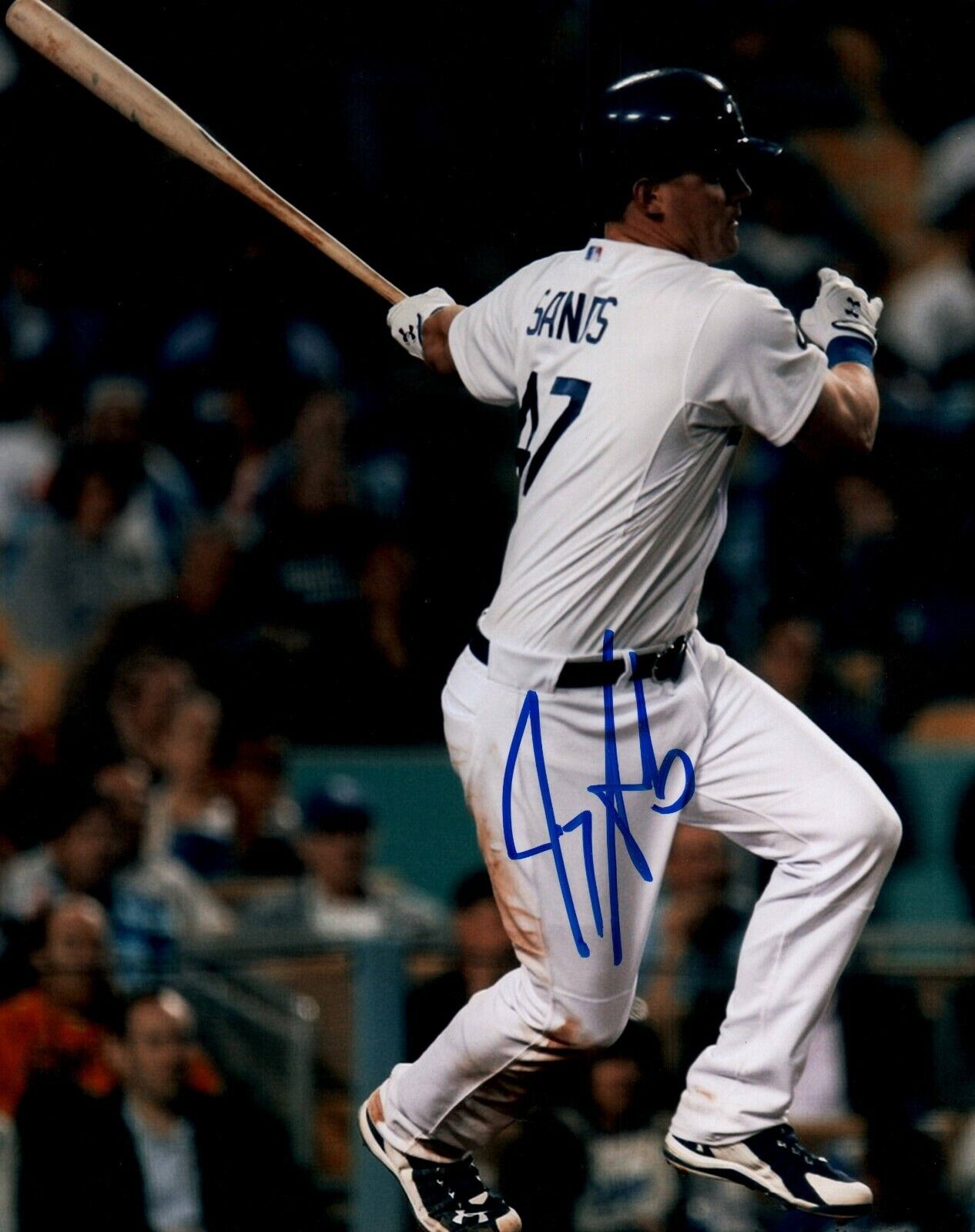 LA Dodgers Jerry Sands Signed 8x10 Baseball Photo Poster painting (JSA ALOA) NPB Hanshin Tigers