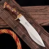K&eacute;zzel k&eacute;sz&iacute;tett D2 ac&eacute;l Bowie k&eacute;s (15 h&uuml;velyk) bőrtokkal