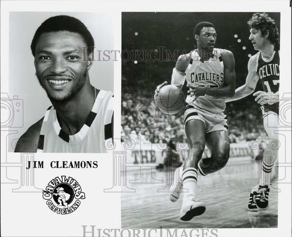 Press Photo Poster painting Cleveland Cavaliers basketball player Jim Cleamons - sas23578