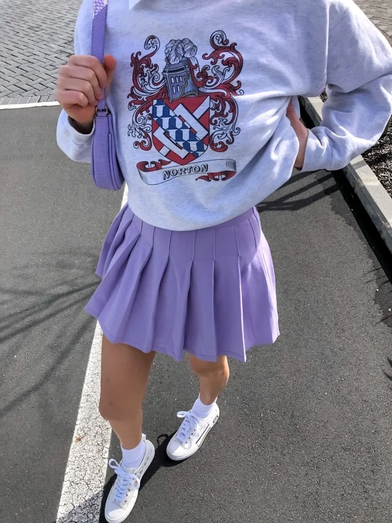 Court Out Tennis Skirt- Purple