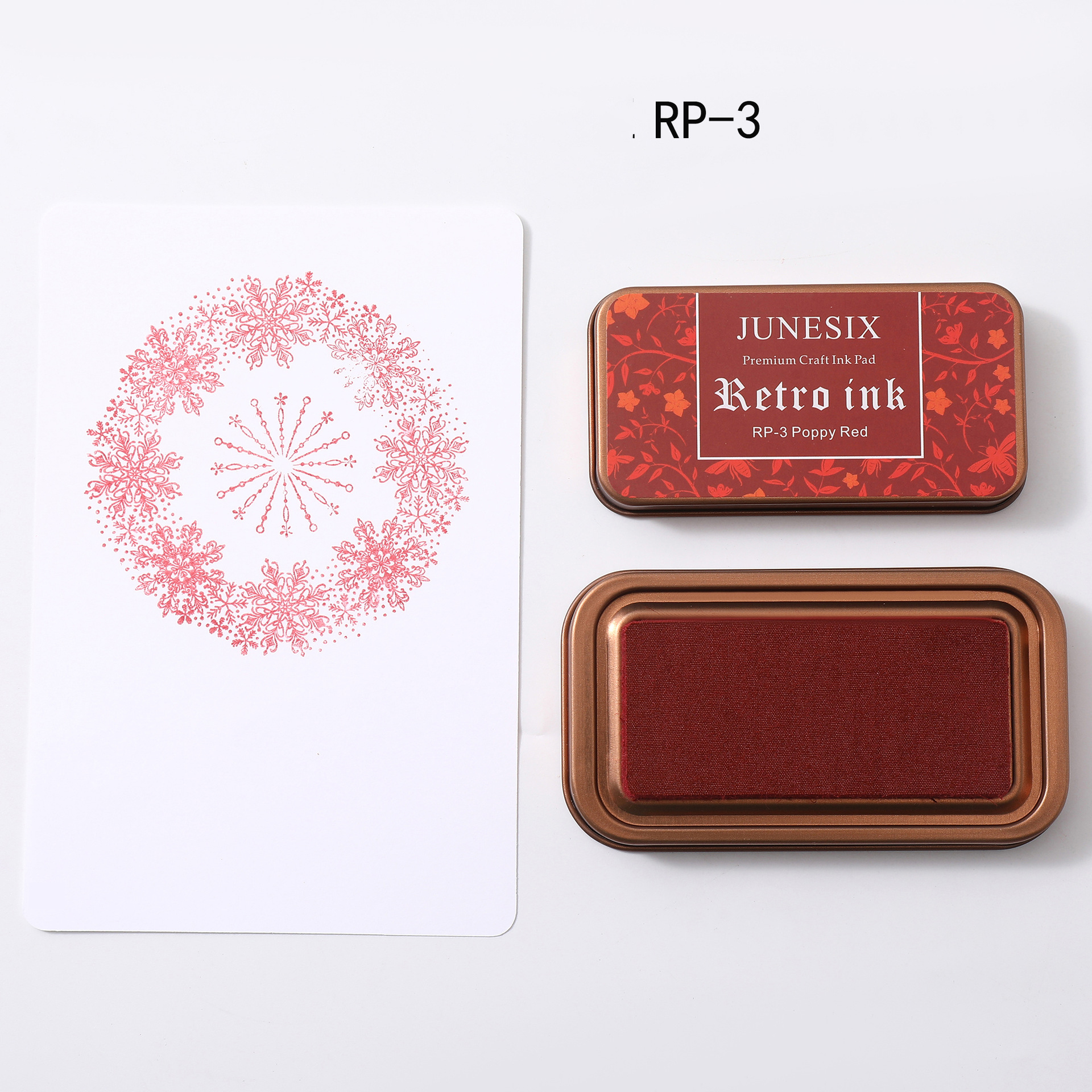 Ink pad - Vintage Iron Box Colorful Seal Stamp 