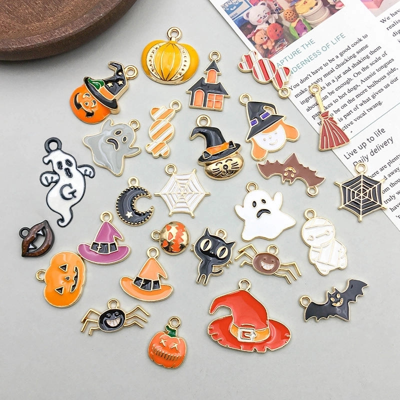 27 Models Per Model 1, 27/Pack 12*16mm 15 * 19mm 16*24mm Zinc Alloy Pumpkin Cat Candy Pendant Jewelry Accessories
