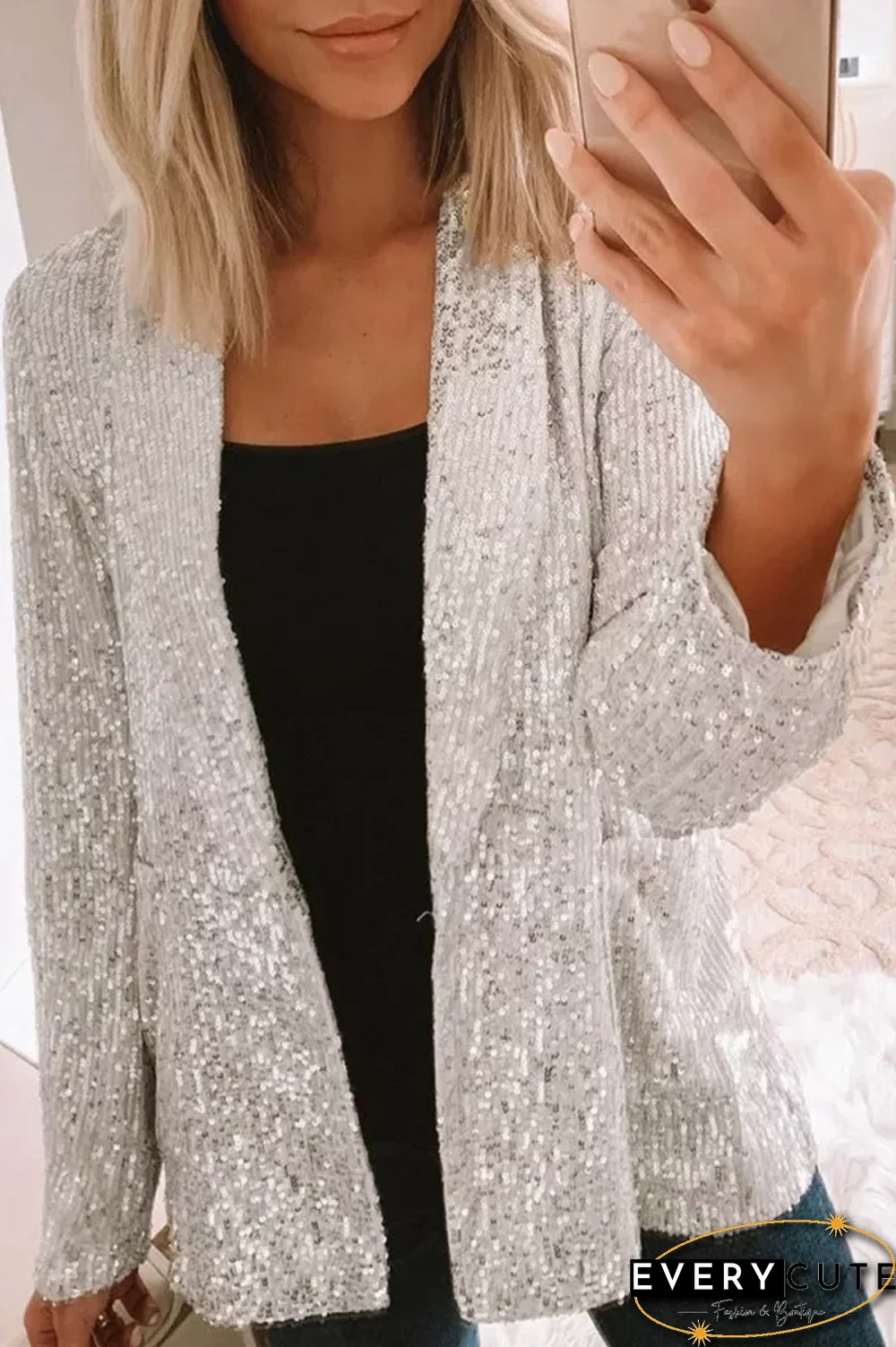 Break The Bank Sequin Blazer