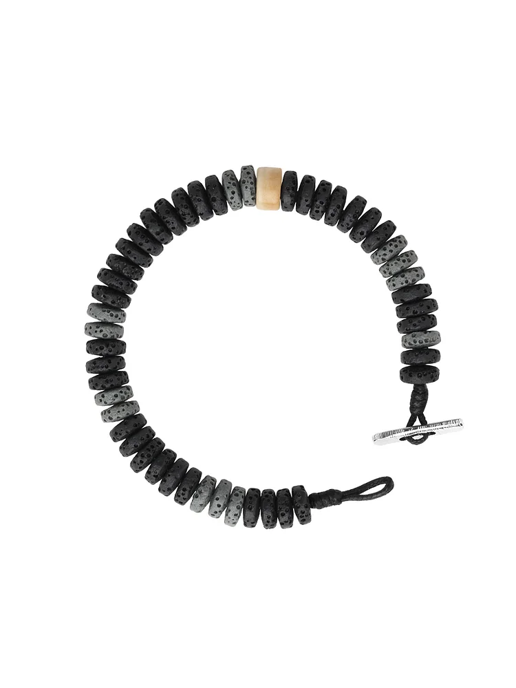 Original Volcano Stone Beaded Bracelet, Minimalist and High end Style for Men and Women Couples, Layered and Unrivaled