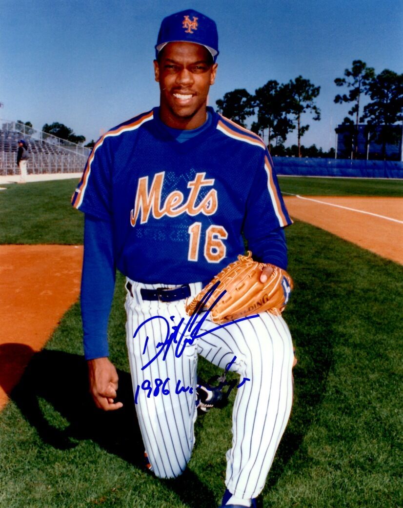 Signed 8x10 DWIGHT GOODEN New York Mets Autographed Photo Poster painting - COA