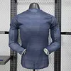 Joyfball 2025/2026 Player Version Long Sleeve Real Madrid Away Football Jersey（The player version jersey is a bit tight, please pay attention to the size selection）