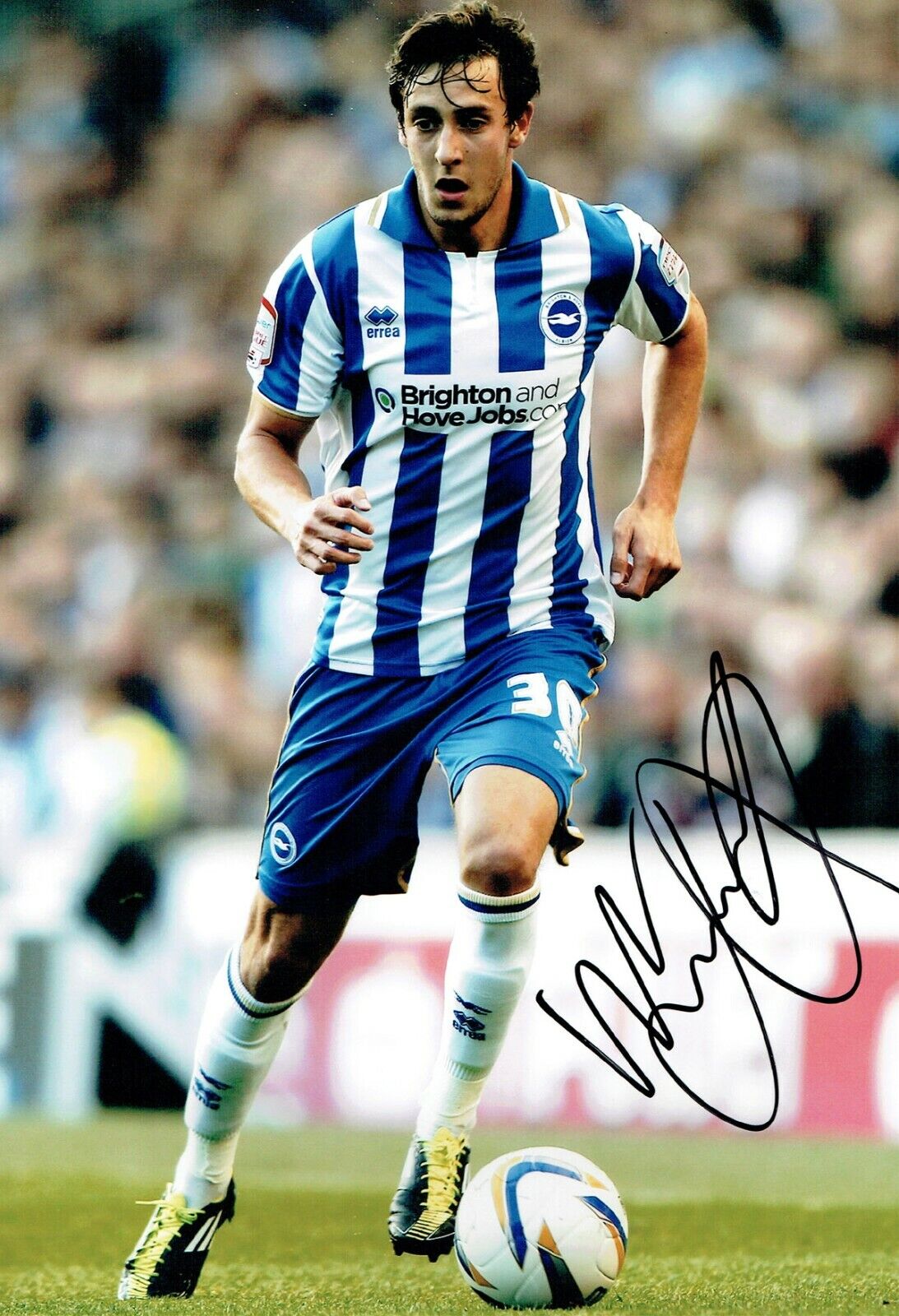 William Will BUCKLEY SIGNED Brighton Football 12x8 Photo Poster painting AFTAL Autograph COA