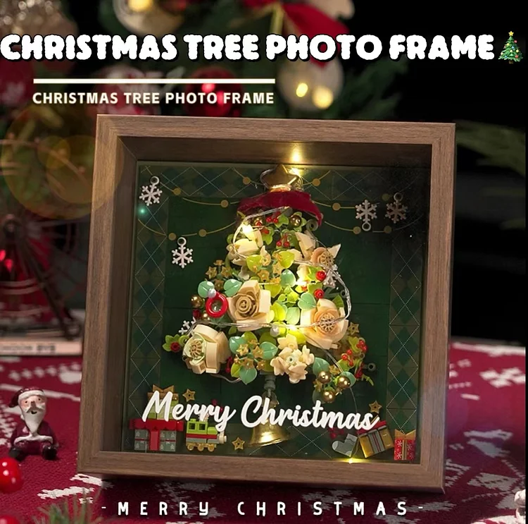 3D Light-Up Christmas Tree Building Kit - Holiday LEGO-Inspired Puzzle for a Magical Christmas Eve