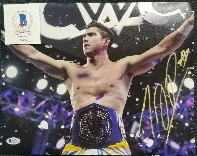 TJ PERKINS Signed Autographed WWE MEGA MAN WRESTLING 11X14 Photo Poster painting. BECKETT
