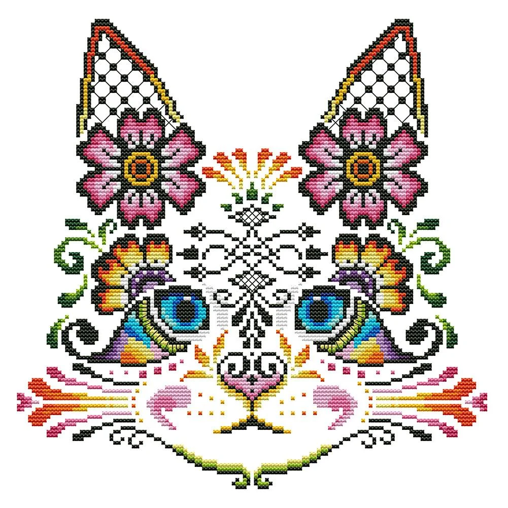 14ct Stamped Cross Stitch - Charming Cat(30*30cm)