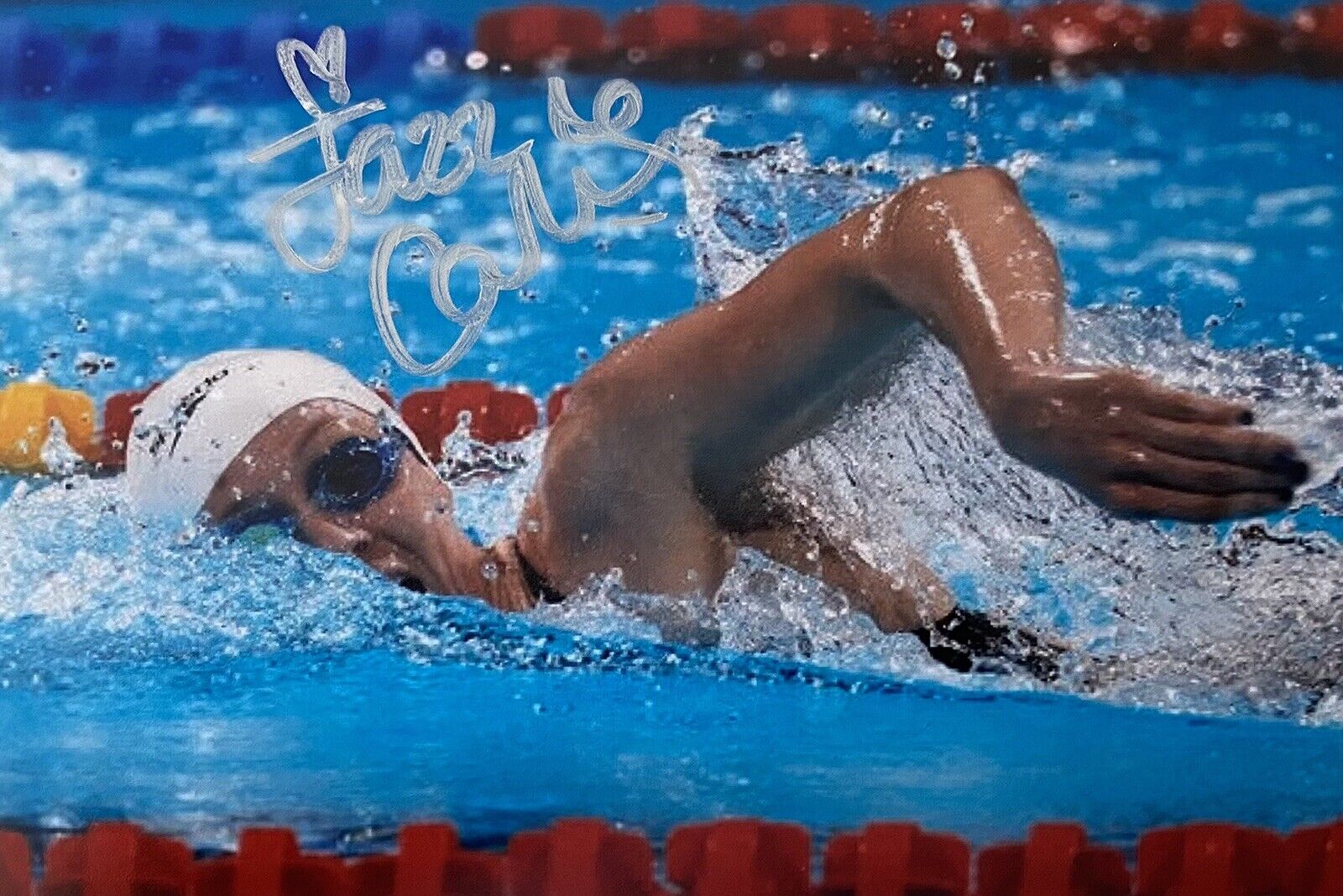 Jazmin Carlin Genuine Hand Signed 6X4 Photo Poster painting - Team GB - Olympics - Swimmer 3