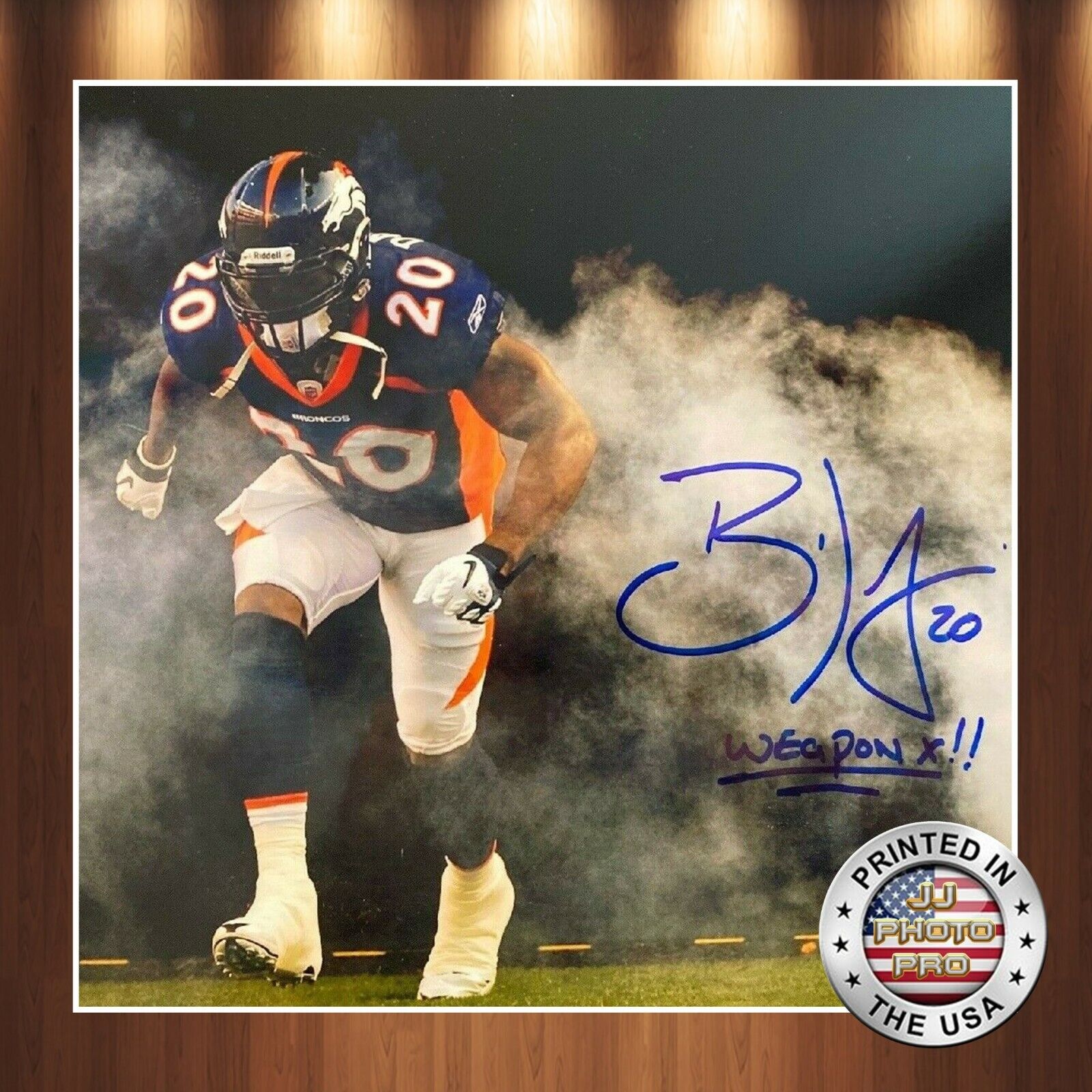 Brian Dawkins Autographed Signed 8x10 Photo Poster painting (HOF Broncos) REPRINT