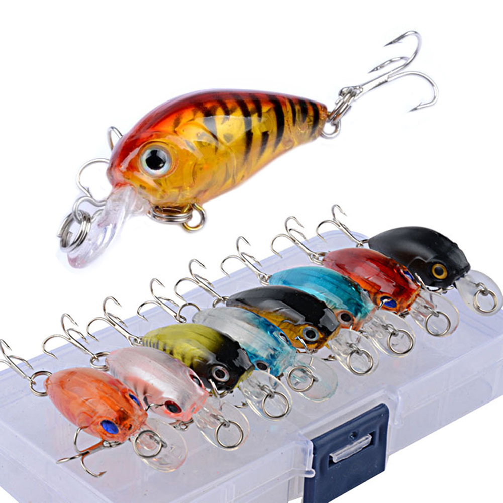 

Fishing Lure Hard Baits Plastic Crankbaits Fat Crank Artificial Plastic, 5pcs, 501 Original