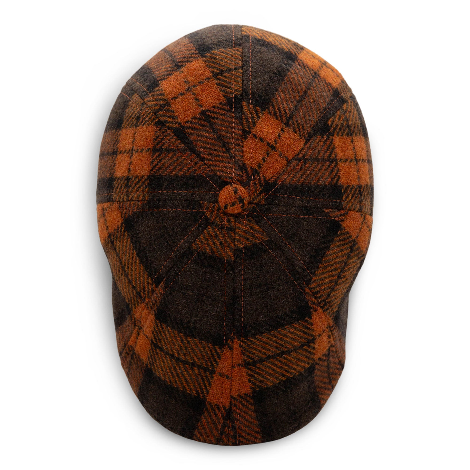 Hatsfashion-The Jack-O&rsquo;-Rose   Cap - Orange Plaid