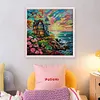 Lighthouse By Sea-11CT Stamped Cross Stitch 55*55cm/21.65*21.65in tapestrymarket