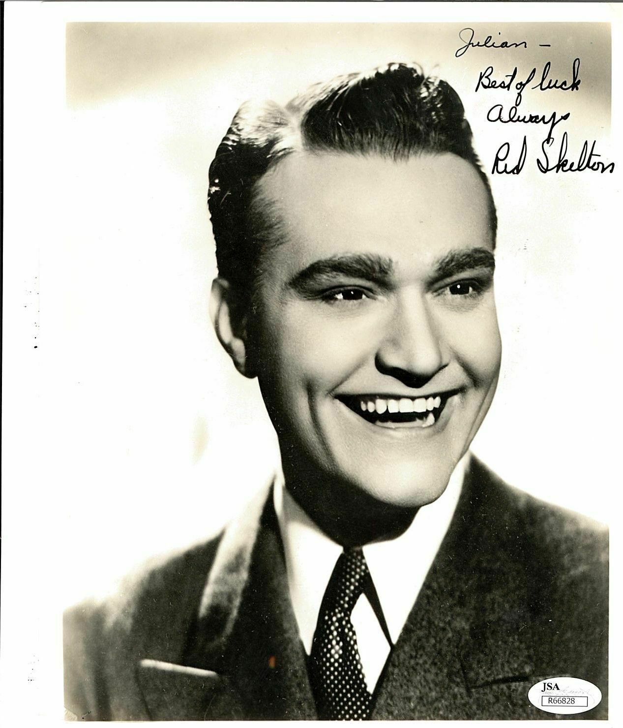 RED SKELTON, ENTERTAINER (DECEASED) SIGNED SIGNED 8X10 JSA COA #R66828