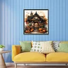 Halloween Pumpkin Street-Full Round Diamond Painting 30*30CM