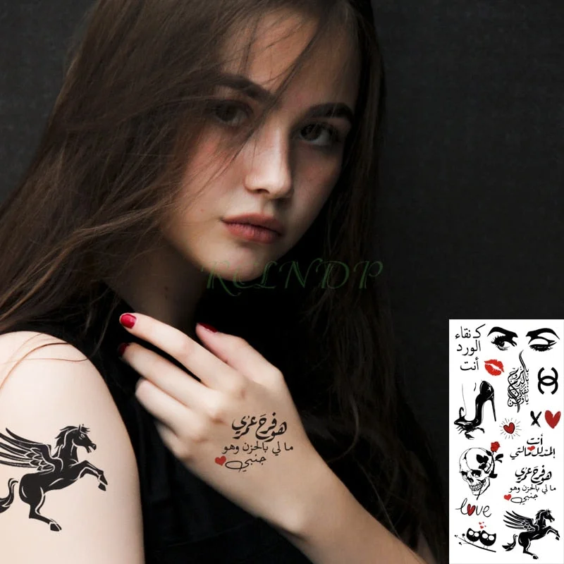Waterproof Temporary Tattoo Sticker protector of Ancient Egypt Egyptian totem Anubis fake tatto flash tatoo for men women girl