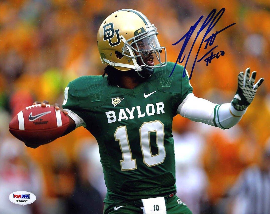 Robert Griffin III SIGNED 8x10 Photo Poster painting Baylor Heisman Trophy PSA/DNA AUTOGRAPHED