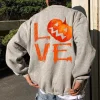 Halloween Pumpkin LOVE Men's Sweatshirt by Inlyline