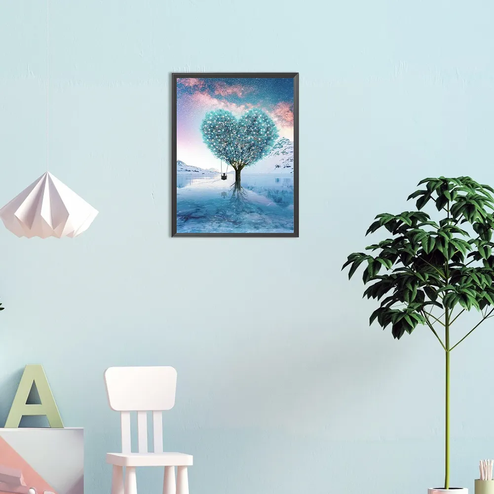 Full Round Diamond Painting 30*40cm - Strange Tree