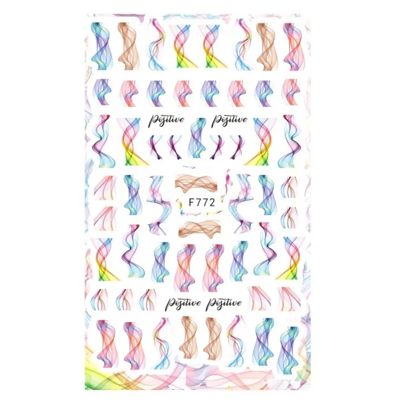 Churchf 1pcs Autumn Winter Nail Sticker Robin Snow Flower New Year Halloween Christmas 3D Decals Nail Art Design Decor Accessories-Nail Inspo