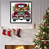 (40*40cm)Christmas Car - Full Round Drill Diamond Painting