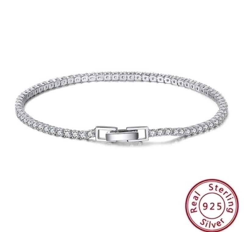 925 Sterling Silver Bracelets Minimalist