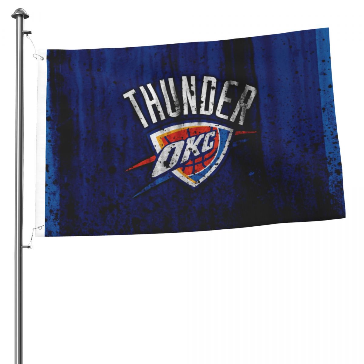 Oklahoma City Thunder Grunge NBA Basketball Club 2x3FT Flag