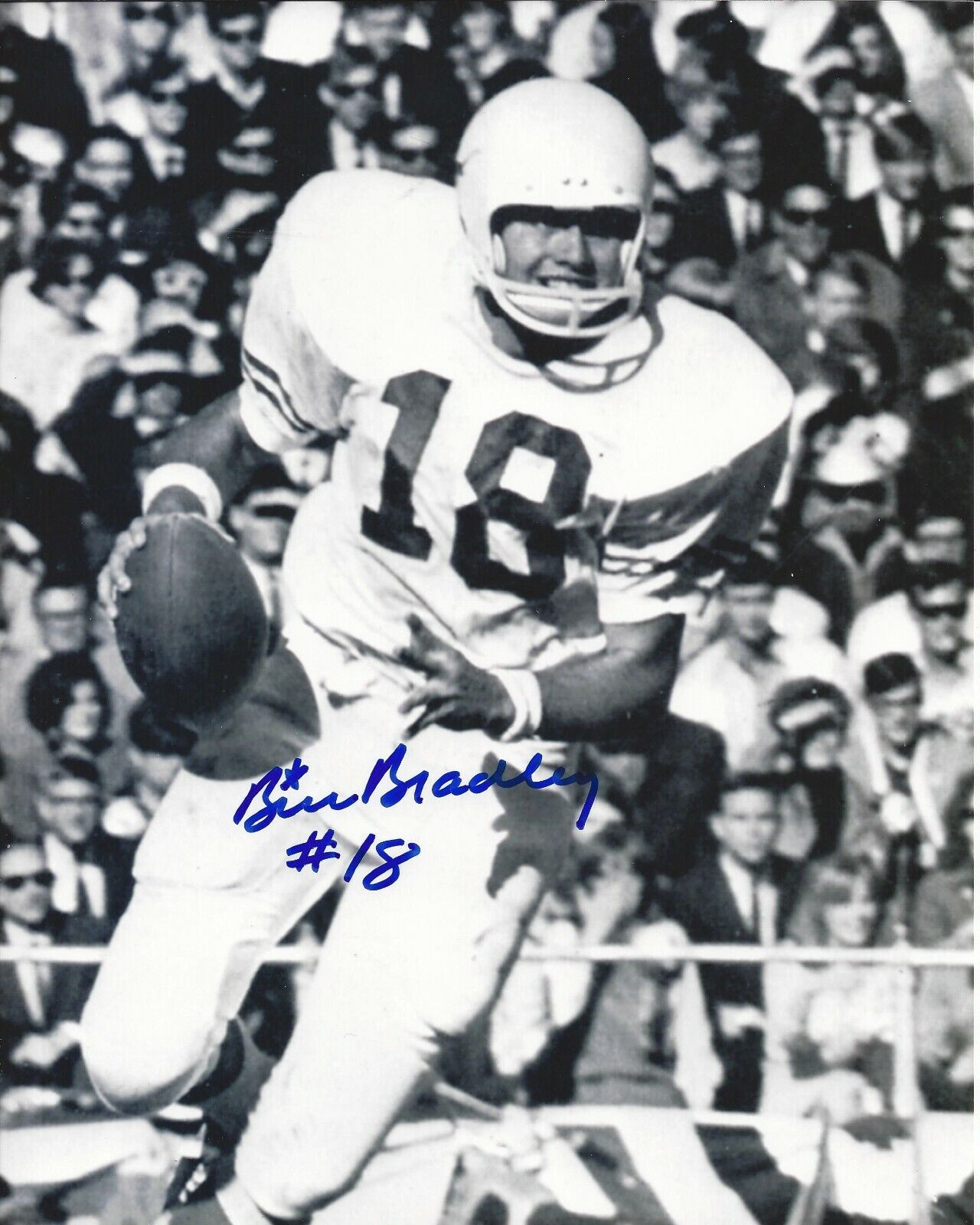 Bill Bradley autographed 8x10 Texas Longhorns Eagles#1