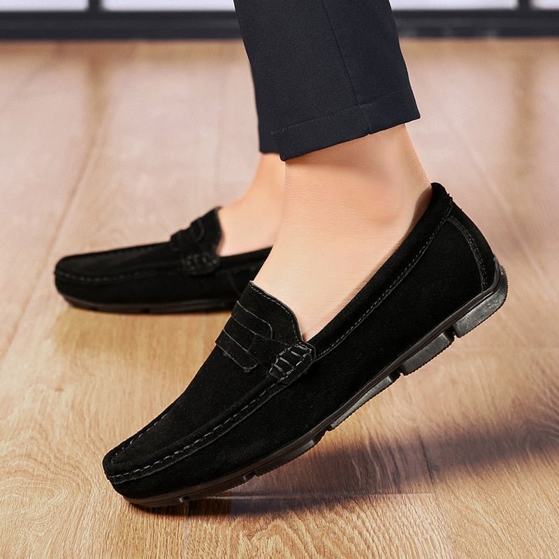 Men Loafers Shoes Spring autumn Fashion Boat Footwear Man Brand genuine Leather Moccasins slip on Men Shoes Men's Casual Shoes