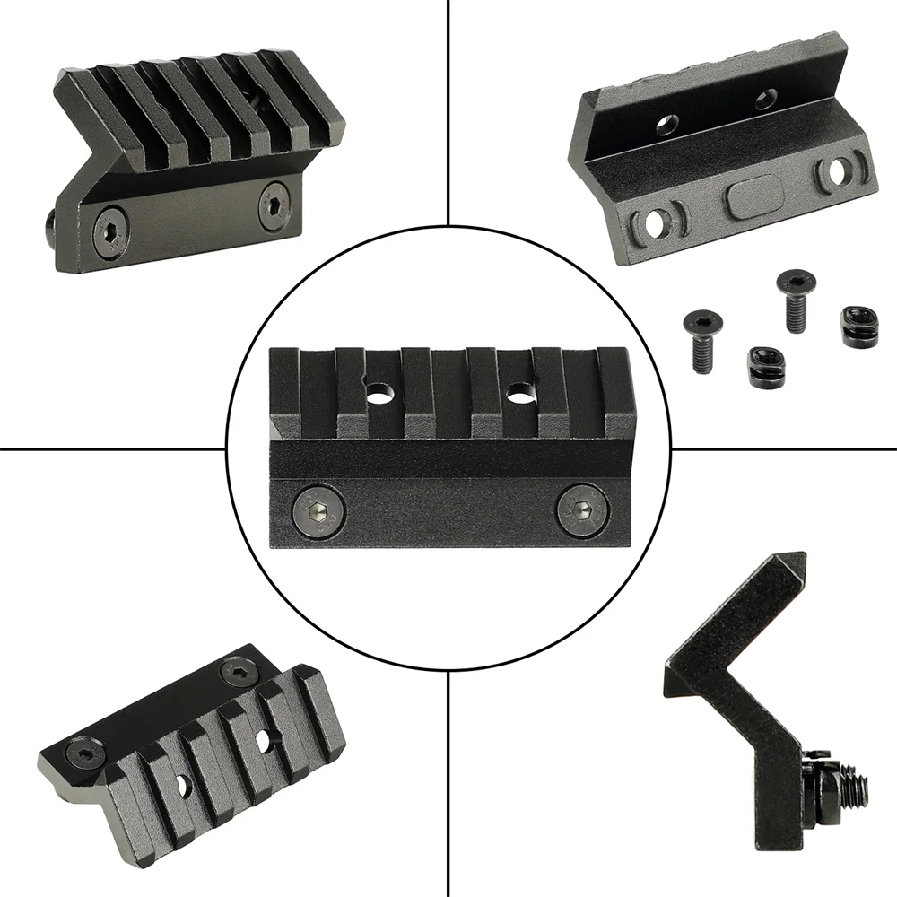 ohhunt M-LOK 45 Degree Offset Picatinny Mount 3 slots 5 slots 